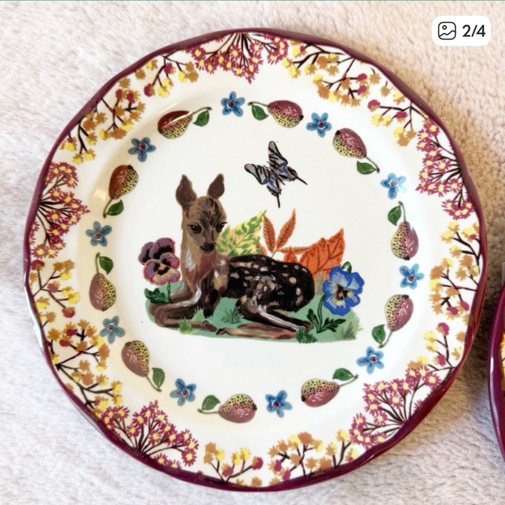 Nathalie Lete Anthropologie Fawn Plate